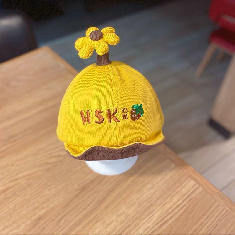 Unisex Baby Duckbill Cap: Cute Corduroy Baseball Sun Hat for Spring and Autumn