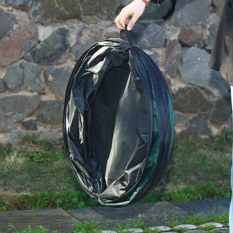 Foldable Oxford Cloth Autumn Leaves 55x66 Pop-Up Trash Can for Barbecue