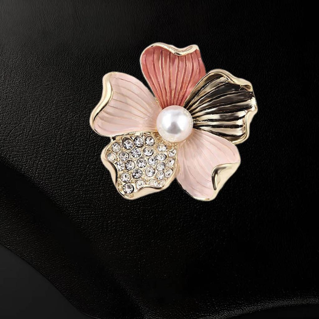 Flower Enamel Adornment Formal Event Jewelry Handmade Flower Clothing Jewelry Alloy Texture for Various Occasion