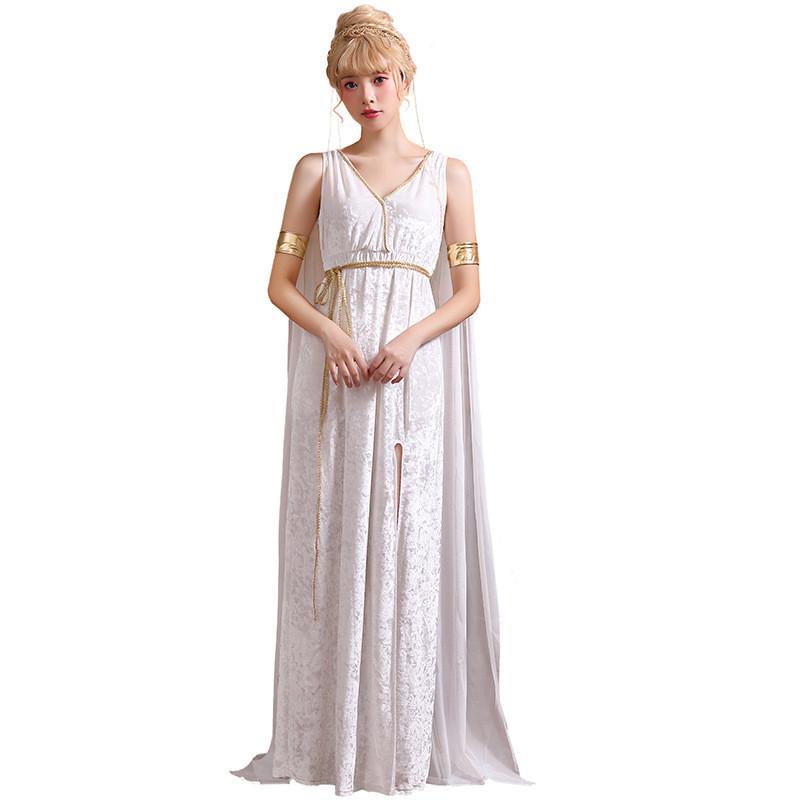 Nordic Mythology Dress For Women With Elegant Flowing Design For Cosplay And Themed Parties