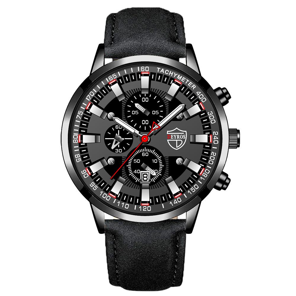 Stainless Steel Strap Watch Men'S Fashion Luminous Calendar Automatic Quartz Watch