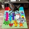 1pc 3D-Number-Blocks-Cartoon Design Printed Area Rug Carpet for Bedroom Living Room Home Decor Rugs Mat Non Slip Mat Rug for Bedside
