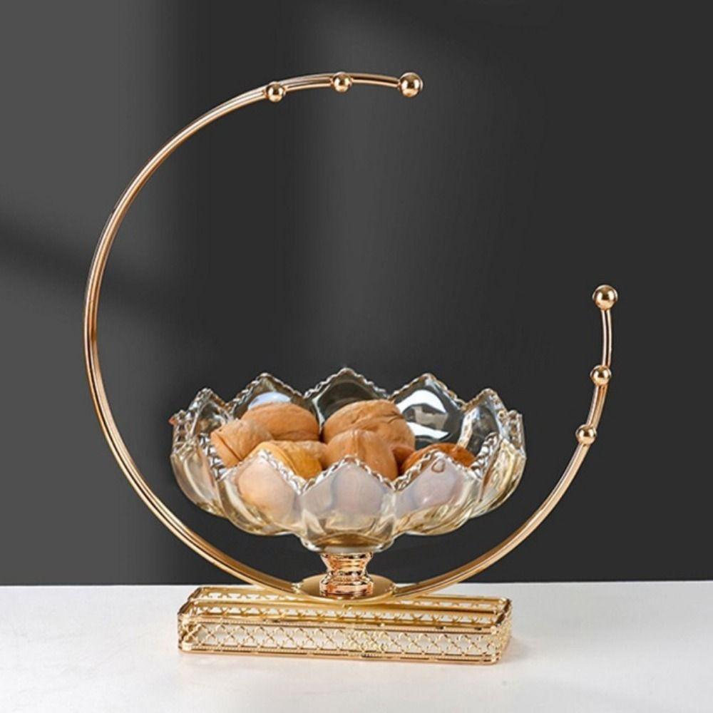 Large Capacity Flower Basket Shape Fruit Plates European Fruit Tray  Centerpiece Decoration