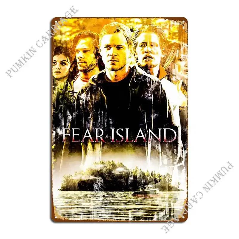 Fear Island Metal Sign Decoration Personalized Cinema Bar Cave Rusty Tin Sign Poster 20x30cm(7.8x11.8inch)