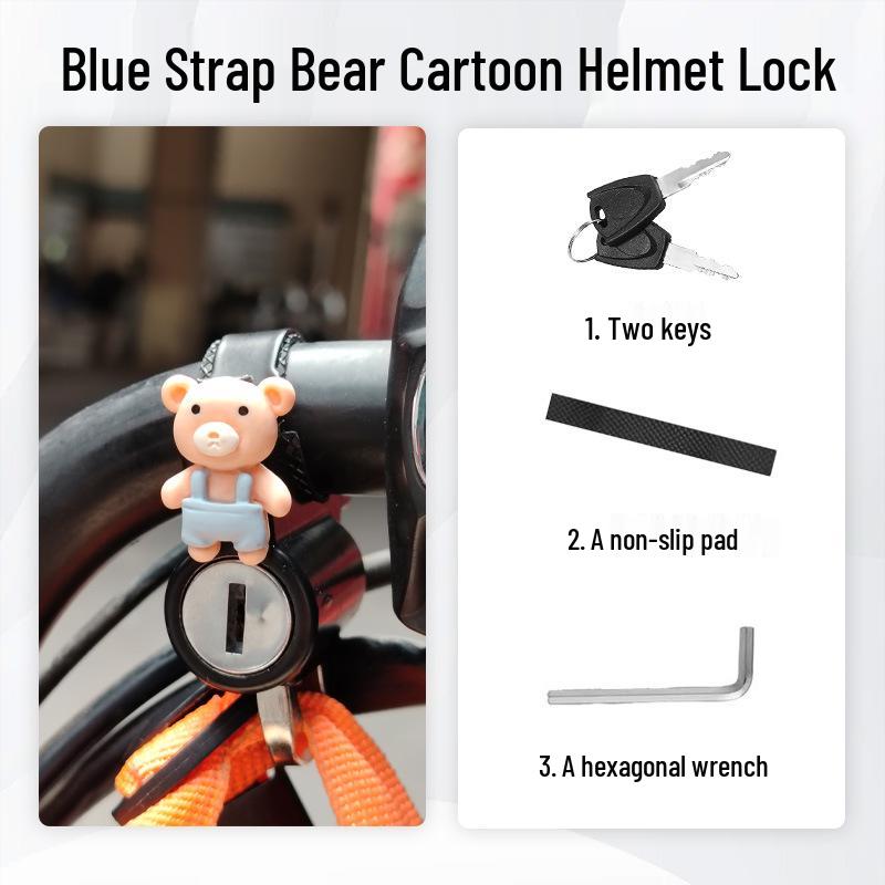 Anti-Theft Electric Bike Helmet Lock - Pry-Proof Fixed Hook for Bicycles
