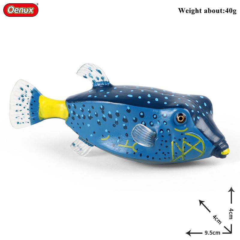 Oenux Meeresleben Modell Clownfisch Lachsbarsch Meerestier Spielfiguren PVC Hohe Qualität Bildung Miniatur Strand Kinderspielzeug