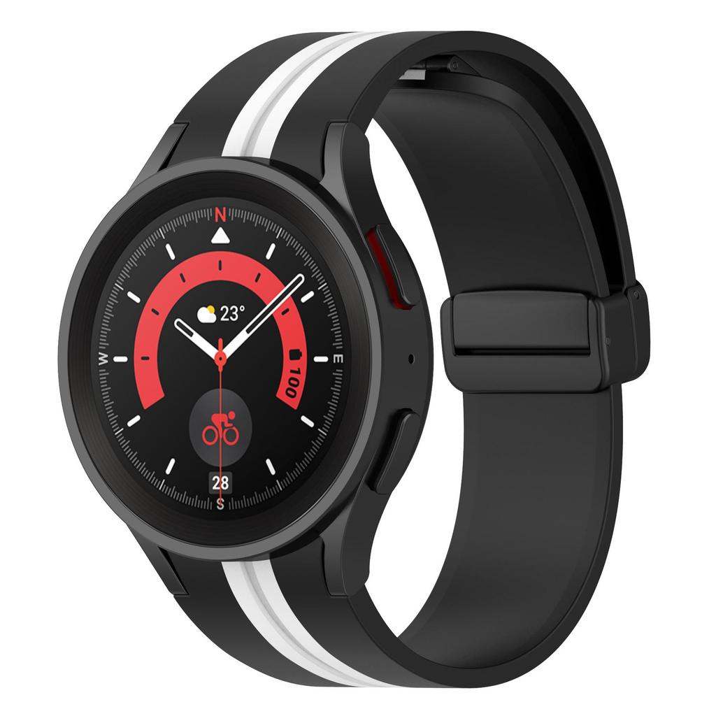 20mm Silicone Strap For Samsung Galaxy Watch 7/6/5/4 40mm 44mm 5Pro 45mm Magnetic Bracelet Galaxy Watch 6 Classic 47/43mm Band