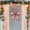 Świąteczna Kokarda Drewniany Znak na Drzwi 12 Calowa Duża Kokarda Wiszący Znak Powitalny Vintage Sztuka Ścienna Wieszak na Drzwi do Pokoju Dziewczynki Akademika Apartamentu Dekoracja Ganku