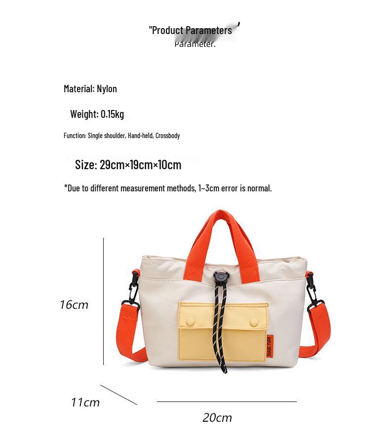 Korean Style Women's Lightweight Drawstring Shoulder Tote: Casual, Stylish & Perfect for Work, Commute, Travel, or Going Out.