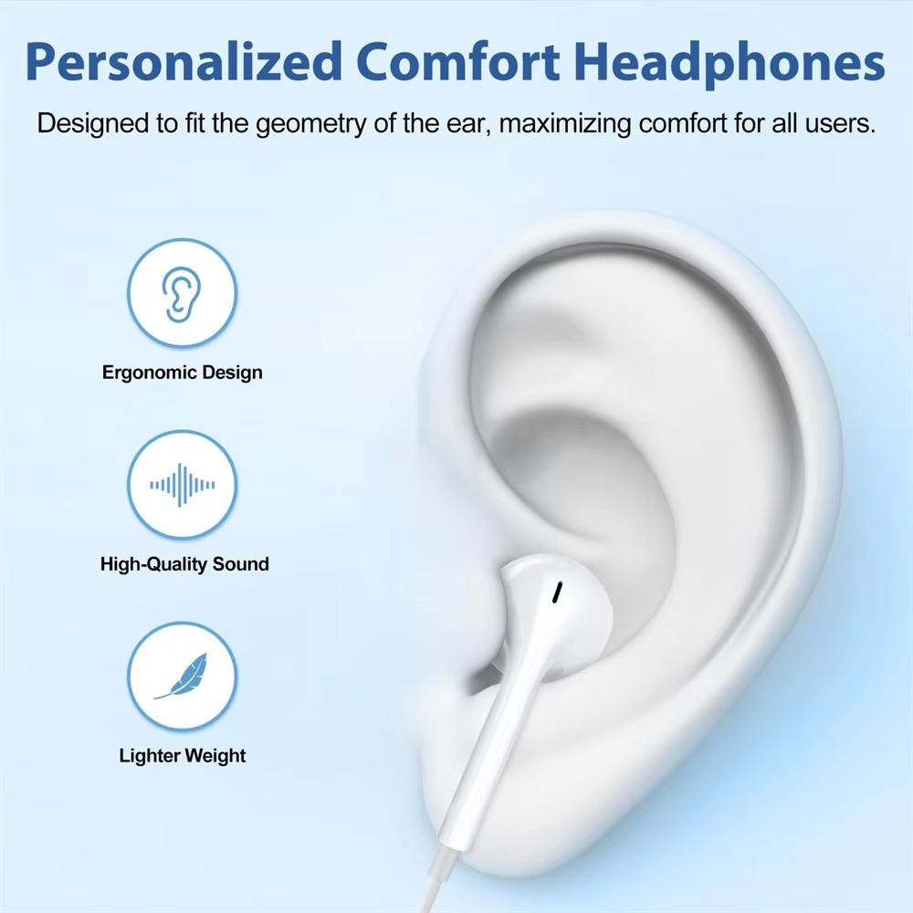 For Xiaomi Headphones Xiaomi Mi 14 13 12 11 in-ear Earphones Redmi Note 10 9 8 7 Type C 3.5mm Wired Headset Phone Accessories