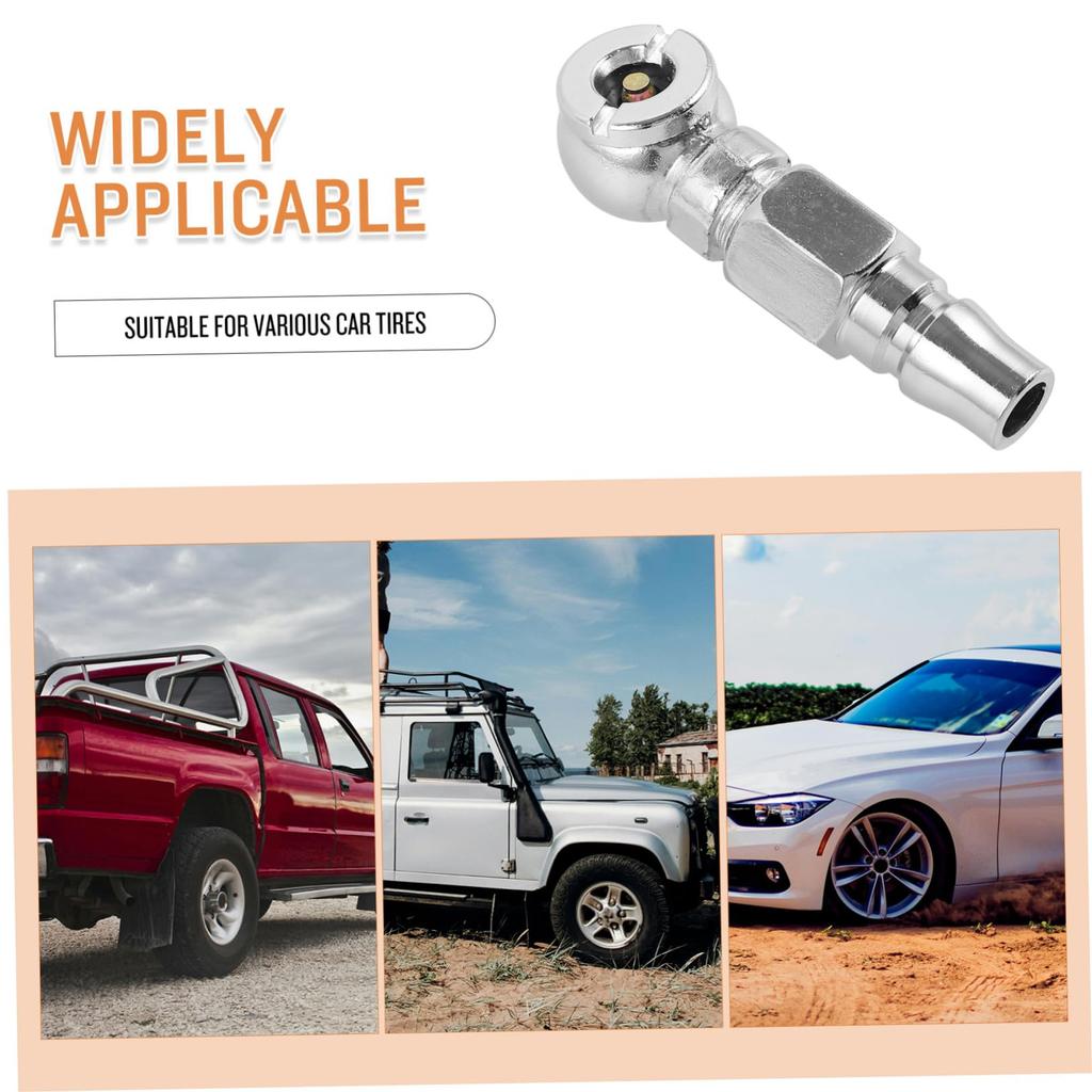 TOBBOMEY Durable Air Chuck Nozzle, Compatible with Air Compressors, Air Chuck Nozzle for Cars,