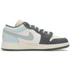 Jordan Air Jordan 1 Low top Vintage Basketball Shoes Unisex Sky Blue 553560-152(Team24-)