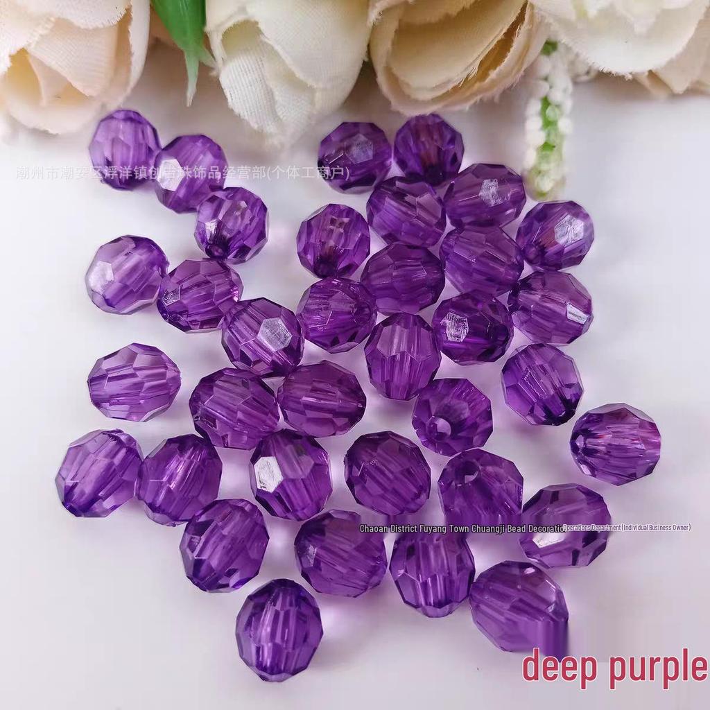 10MM Transparent Acrylic Corner Beads: DIY Handmade Curtain Ornaments, Imitation Crystal and Colored Loose Beading Materials