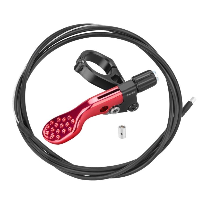 

Adjustable Bicycles Seatpost Remote Lever Mountain Bike Seatpost Dropper Remote Lever for External and Internal Route червоний