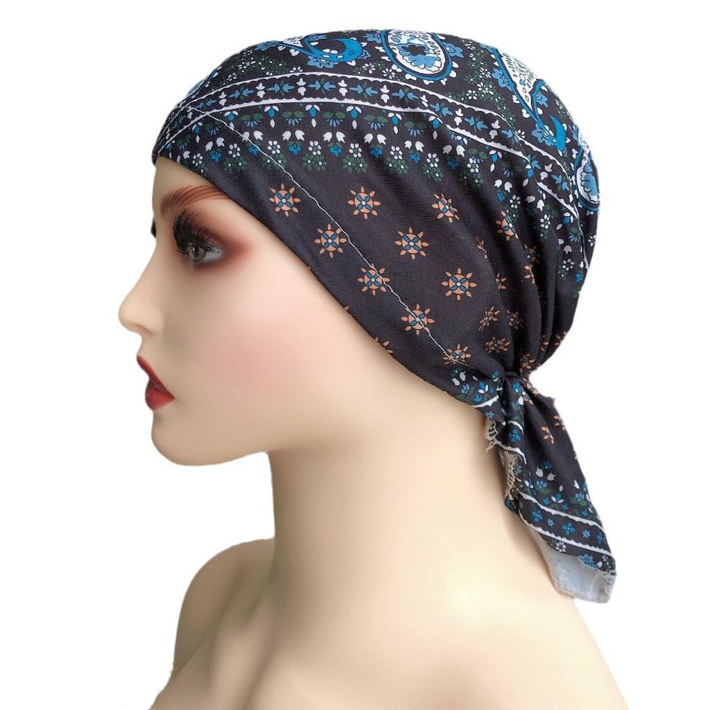 Short Damen Asian Ethnic Hat With Floral Cotton Material For All Seasons