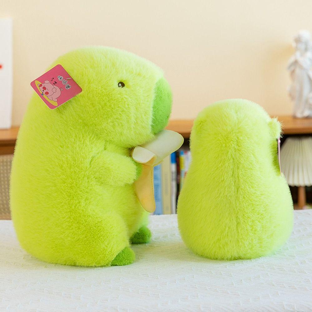 

Cloth Doll Green Banana Capybara Plush Toy Cute Doll Capibara Anime Fluffty Toy Christmas Toy