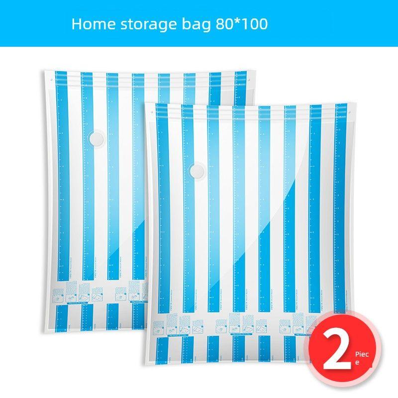 Vacuum Storage Bags, Air-Absorbing Compression Bags, Thick and Durable, for Clothes, Quilts, Household Items, and Luggage Large Storage Bag 80*100cm 2