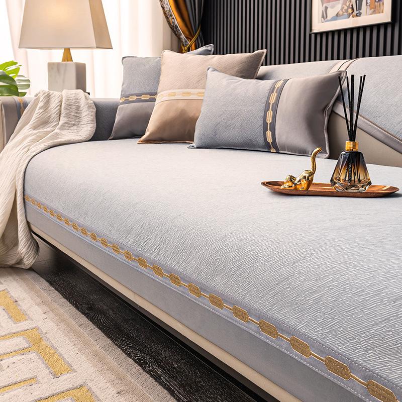 Anti-Cat Scratch Sofa Cushion Light Luxury Modern High-End Four Seasons Universal Back Towel Cover Cloth Cushion Sofa Cover Cushion