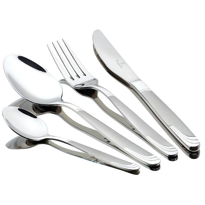 Ménagère 24-Piece Acier Inox. Finition Polie / Mat Couverts pour 6 Personnes Berlinger Haus Matt-Mirror Inox