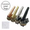 Customize Embossing Stamp with Your Logo Monogram Embosser Seal for Wedding Invitation DIY Craft 40mm Diameter