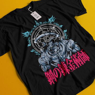 Tricou Fullmetal Alchemist FMA Brotherhood Edward Elric Alphonse Elric Tricou