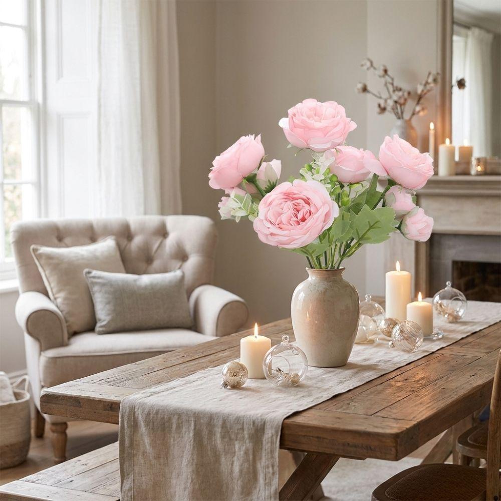 Real Touch Fake Peony Flowers with Stems Peony Bouquet Lifelike Fake Peony Bouquets  Wedding