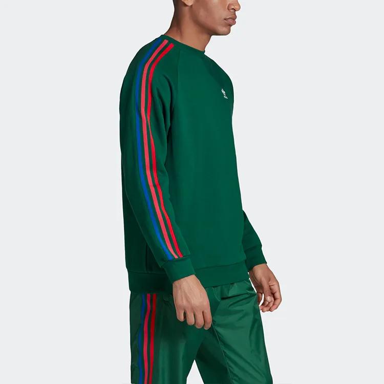 Adidas Originals Sweatshirts Men's Green Crew Neck Moderate Regular (Unisex) Sweatshirts GF0224