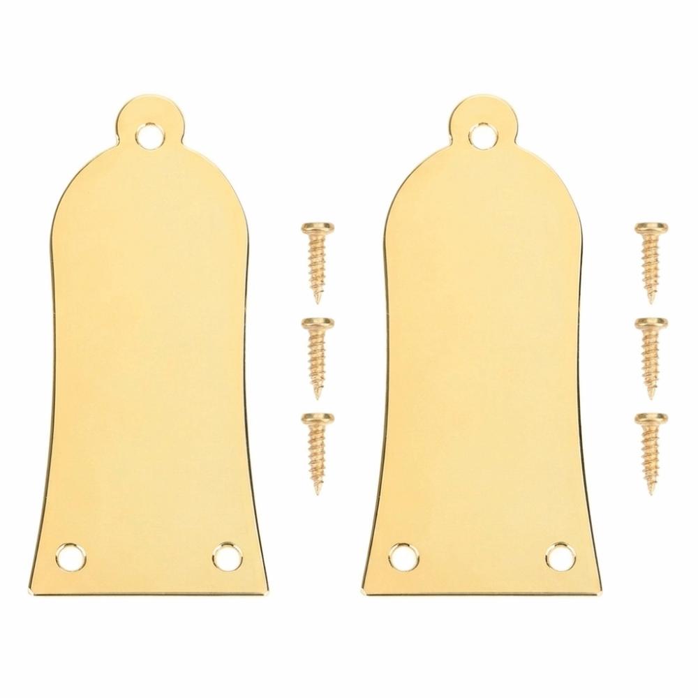 2PCS Metal Metal Truss Rod Cover With Screws Electric Guitar Rod Cover  Guitar Replacement