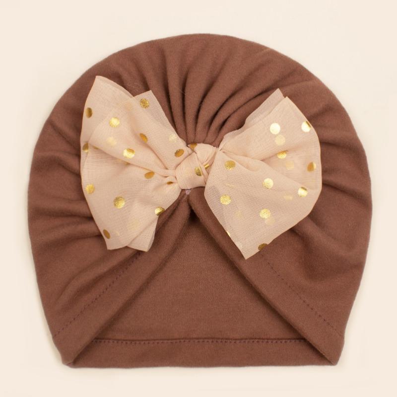 Winter Baby Bow Fleece Hair Cap, Children's Warm and Comfortable Pullover Hat, Baby Hat