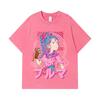 275 GSM Washed T-shirts 100% Cotton Dragon Ball V17 Bulma Print Unisex Heavy Cotton T Shirt