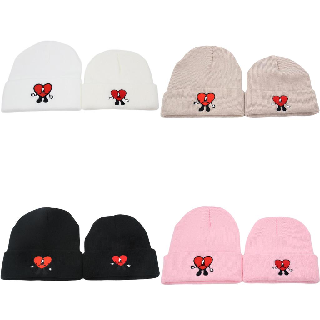 Bad Bunny Winter Knit Cap For Children And Adults Windproof Insulated Beanie With Round Crown