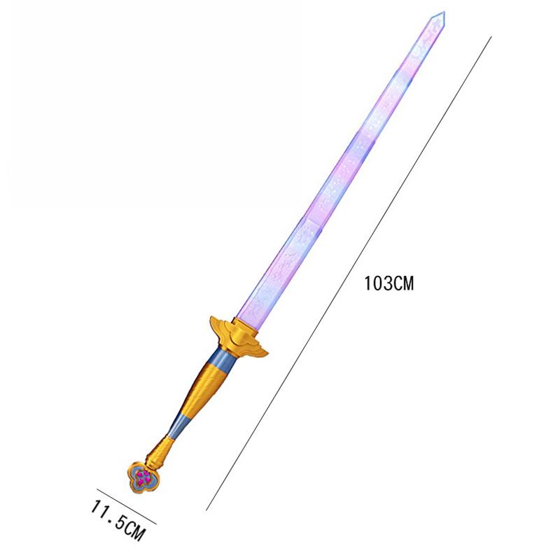 1 Pcs Cartoon Halloween Christmas Fancy Party Costume Accessories Disguise Demon Hunter Of Kpop Rumi Mira Cosplay Long Blade