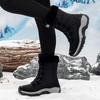 TUINANLE Fashion Snow Boots Women Large Size Cotton Shoes Plush Warm Casual Winter Boots Casual Non Slip Cotton Shoes