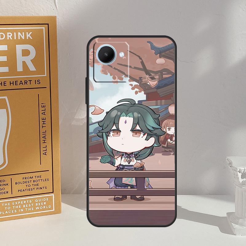 Genshin Impact Chibi Für Realme GT 6 6T 5 GT7 Pro C67 C75 C61 C55 C53 C51 C21Y C25S 10 11 12 13 14 Pro Plus Hülle