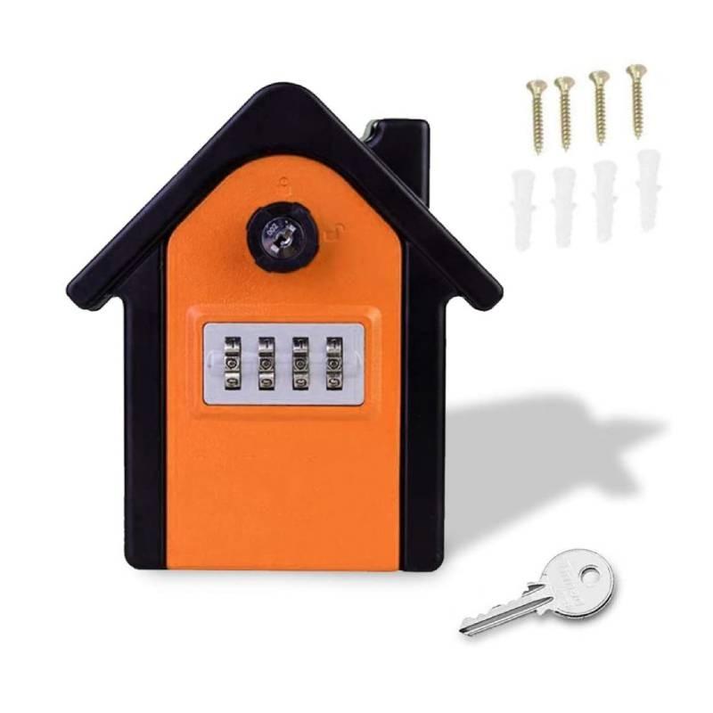 Box Key Lock Extra Safe Outdoor Large Capacity Wall Mounted 4 Combination Digit