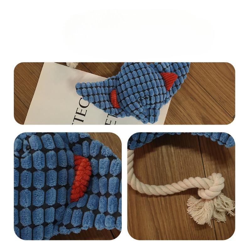 Dog Toys Manta Ray Plush Vocal Dog Bite Toys Durable Teething Dog Toys