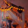 Battery Operated Pumpkin Lights for Halloween Decorations Indoor, Jack-o-Lantern String Lights for Halloween Party Front Door Porch Fireplace Camper