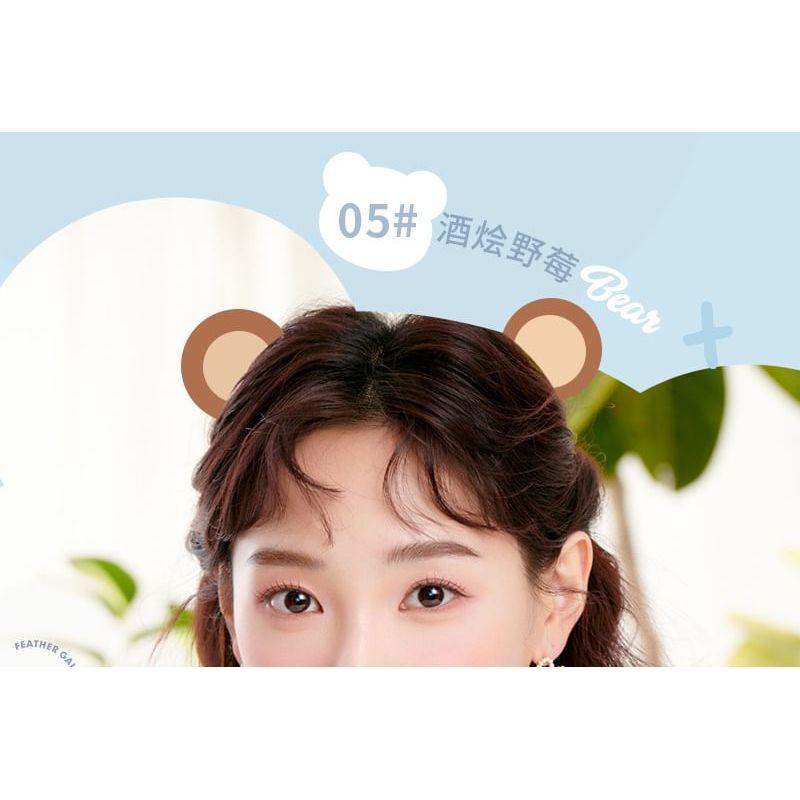 MANSLY - Cute Bear Keychain Feather Lip Mud - 4 Colors