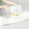 Premium Foldable Cake Box for 4/6/8 Inch Chiffon or Mousse Birthday Cakes, Gift and Transparent Packaging