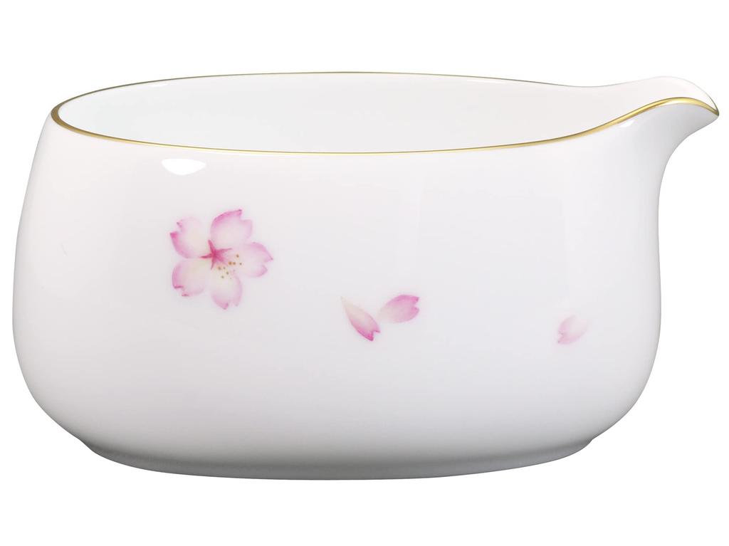 Okura Touen [Hand-painted] Sakura Katakuchi (Sake Cup) Approx. 280cc Made In Japan 68F/C303