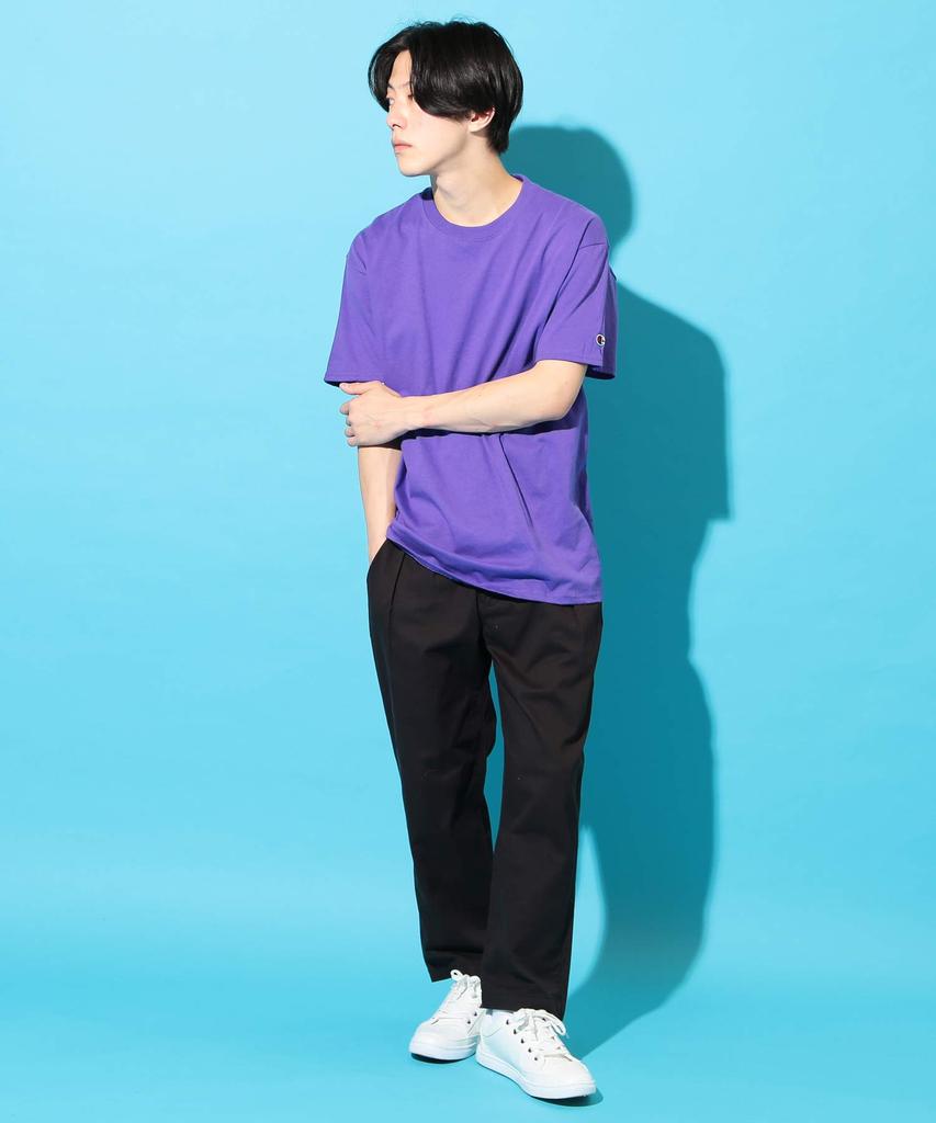 Champion Authentic Basic Short Sleeve Cotton Purple Men's T-Shirt, XXL,