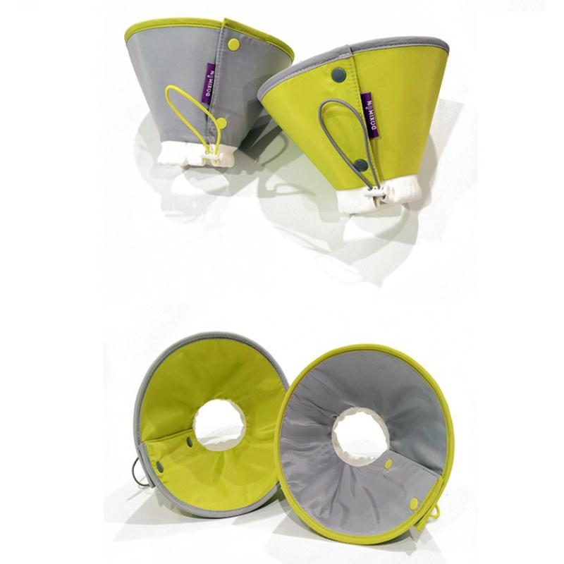 Soft Foldable Pet Recovery Collar Adjustable Anti-Lick Elizabethan Cone for Cats Dogs