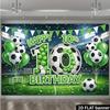 2D Plane 1 Piece - 10-year-old Football-themed Birthday Party Background Fabric - Football Field Lighting Scene