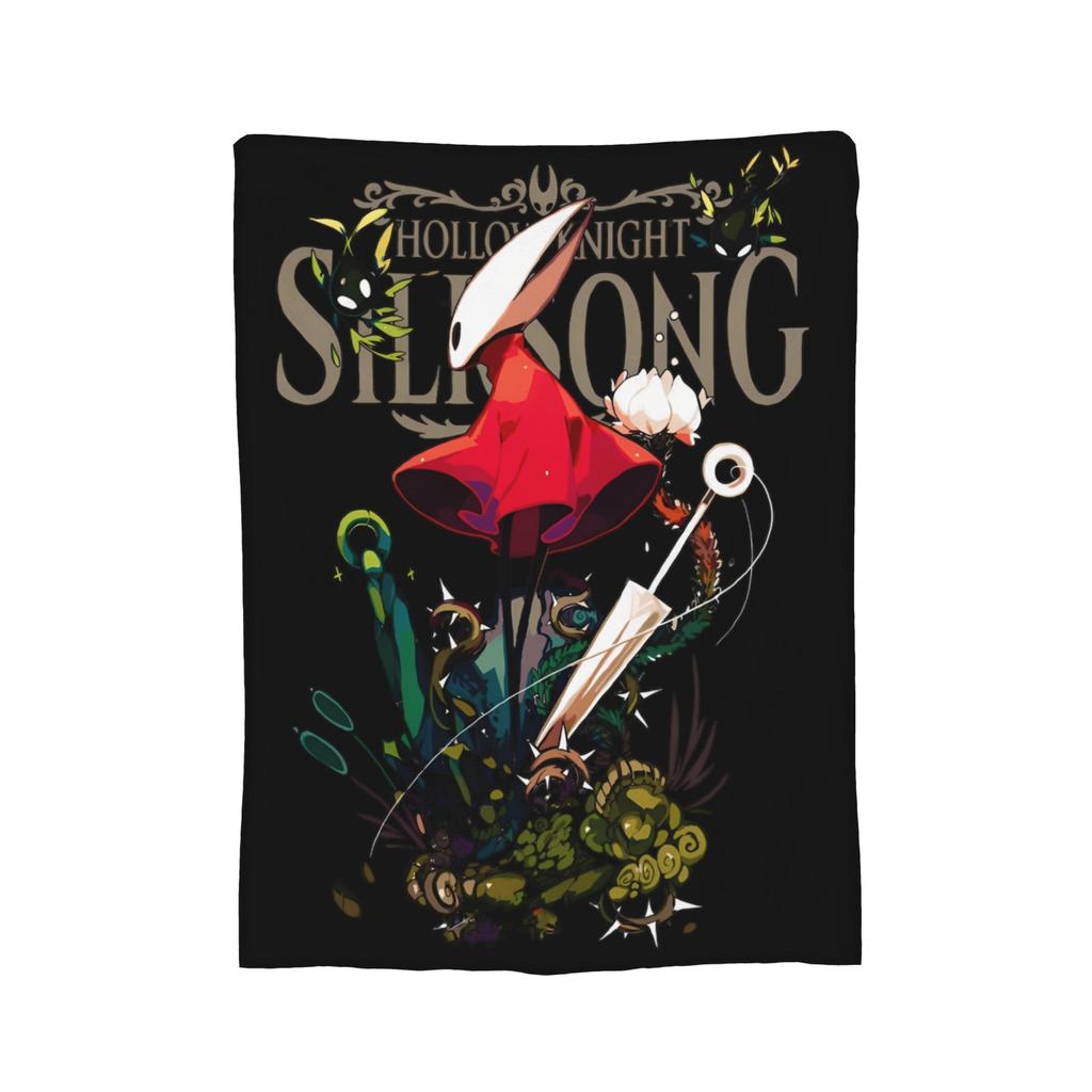 Hollow Knights Silksongs Hornet Blanket Fleece Print Multi-function Lightweight Thin Throw Blankets for Home Car Bedspread