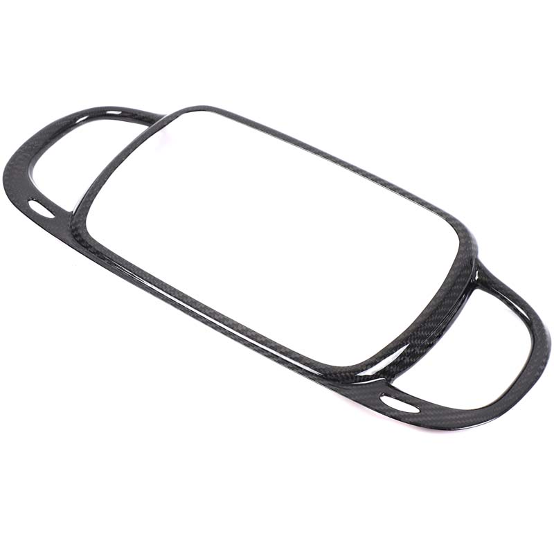

Real Carbon fiber For Fiat 500 2016-2026 Car Center Console Air Outlet Navigation Screen Frame Sticker Car Interior Accessories