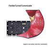 Cross-Border LED Flexible Display Screen - P2.5 P3 Irregular Shape, Full Color Soft Indoor Screen