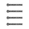 For VW 4Pcs Car Audio Speaker 3D Aluminum Emblem Logo Sticker Decal For Volkswagen VW GTI Polo Golf Passat Tiguan Arteon CC Taigo Jetta