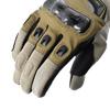 Komine Motorcycle Gloves Carbon Protect Leather Mesh Size L GK-224 Gloves, Olive,