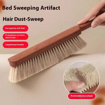Long Handle Bed Brush Beech Wood Sofa Brush House Cleaning Tools  Household Cleaning Artifact
