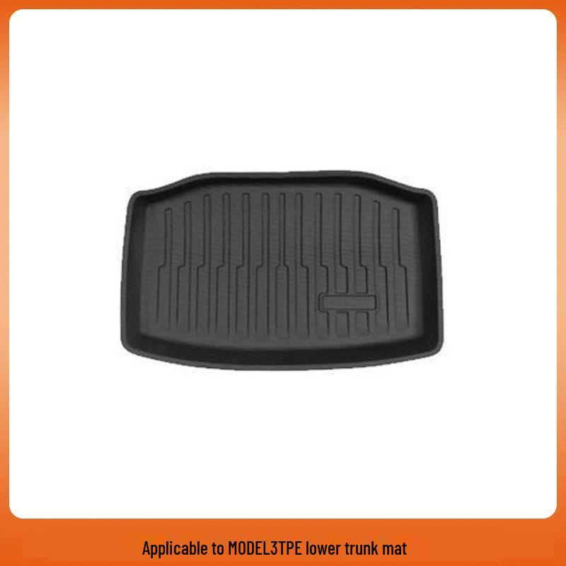 Tesla Model 3/Y Front & Rear Waterproof Trunk Mats - Original TPE Texture Accessories